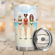 Beach Besties Life Is Better At The Beach With Bestie - Gift For Bestie - Personalized Custom Tumbler