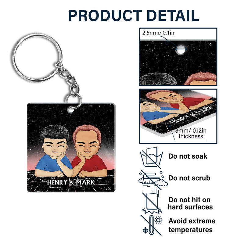 Long Distance Bestie Miles Has Nothing On Us - Gift For Bestie - Personalized Acrylic Keychain