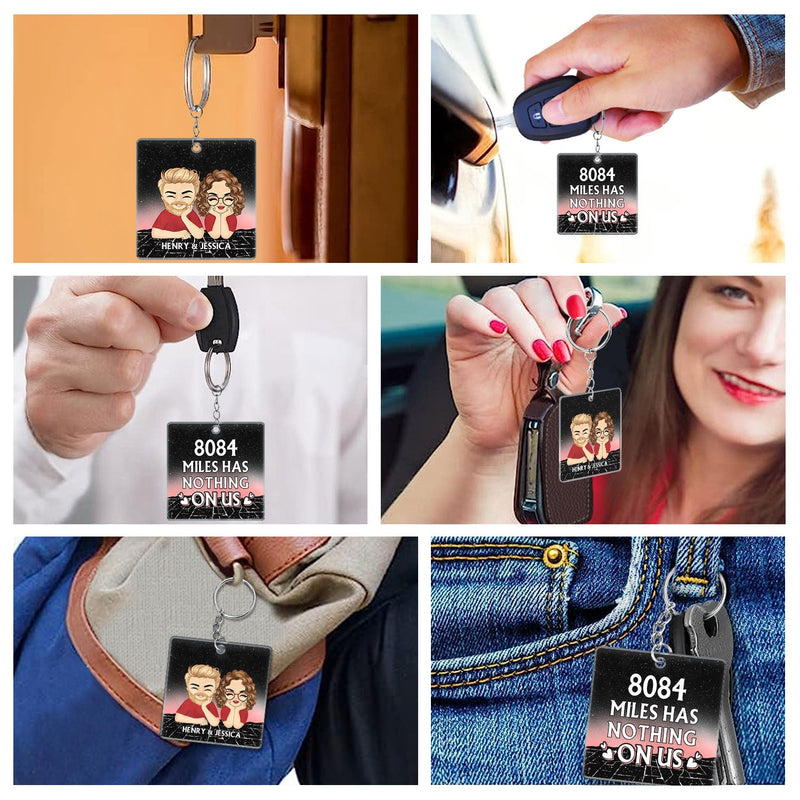 Long Distance Bestie Miles Has Nothing On Us - Gift For Bestie - Personalized Acrylic Keychain