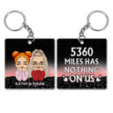 Long Distance Bestie Miles Has Nothing On Us - Gift For Bestie - Personalized Acrylic Keychain