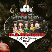 True Blessing To Me - Christmas Gift For Bestie - Personalized Custom Shaped Acrylic Ornament
