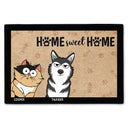 Pet Lovers Home Sweet Home - Gift For Pet Lovers - Personalized Doormat