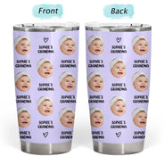 Custom Photo Best Nana Ever - Gift For Grandma - Personalized Tumbler