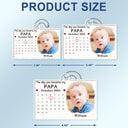 Calendar Custom Photo The Day You Became My Mommy - Gift For Mother, Father - Personalized Acrylic Car Hanger