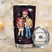 Bestie Y2K Entertained By Us As Us - Personalized Tumbler