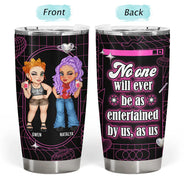 Bestie Y2K Entertained By Us As Us - Personalized Tumbler