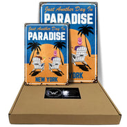 Another Day In Paradise - Personalized Classic Metal Signs