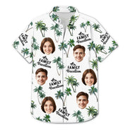 Custom Photo Family Vacation Family Trip - Personalized Hawaiian Shirt