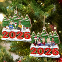 2026 Christmas Family A Whole Lot Of Love - Personalized Custom Shaped Wooden Ornament