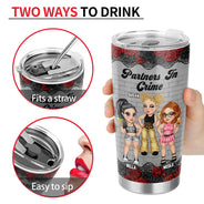 Y2K Bestie Partners In Crime - Personalized Tumbler