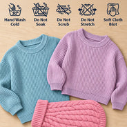 Adorable,Christmas,Custom Text,Gift For Baby,New Baby - Baby Shower Gift For Newborn - Personalized Hand Embroidered Kid Name Knit Sweater