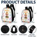 Adorable,Back To School,Gift For Kids,Vector - Kid Affirmation I Am Brave Kind Unique - Personalized Kids Backpack