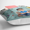 Gift For Kids, Gift For Grandkids, Happy - Kid Reading Pillow Birth Month Flower - Personalized Pocket Pillow