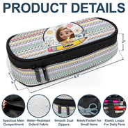 Gift For Kids,Gift For Grandkids,Back To School,Happy - Kid Ready To Crush Hidden Message - Personalized Pencil Case