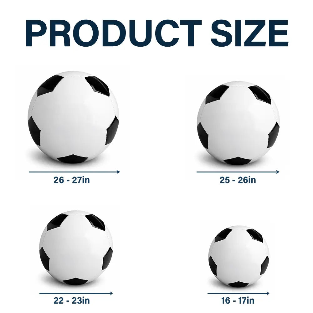 Gift For Father,Top Market,Football (Soccer),Humorous,Summer Soccer Games,Icon - Kids Backside Line Art We Scored The Best Dad - Personalized Soccer Ball