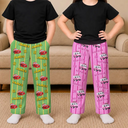 Playful,Gift For Kids,Icon - Kids Car Vehicle Name & Number - Personalized Kid Pajama Pants