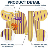 Baseball,Playful,Gift For Kids,Icon - Kids Car Vehicle Name & Number - Personalized Kid Pajamas Set