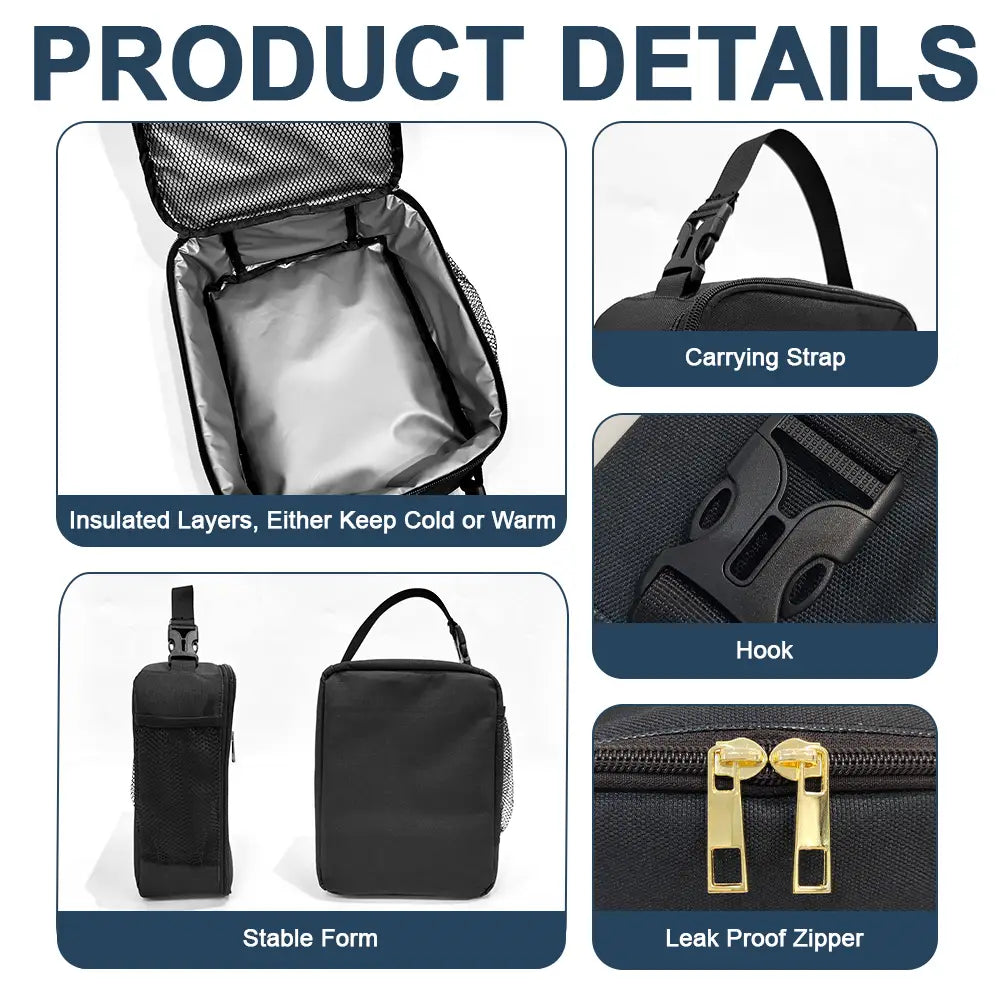 Back To School,Parents,Adorable,Vector - I Am Brave Kind & Smart - Personalized Kids Lunch Bag