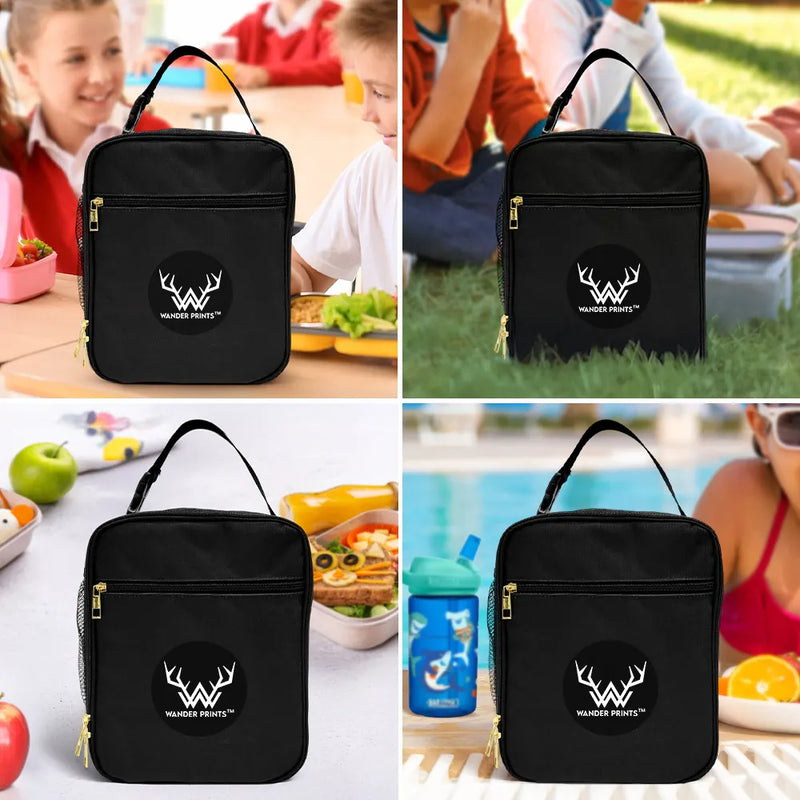 Farm,Gift For Kids,Custom Photo,Happy - Custom Photo 3D Effect Tractor Farmer - Personalized Kids Lunch Bag