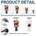 Gift For Couples,Gift For Wife,Gift For Husband,Gift For Boyfriend,Gift For Girlfriend,Love - Kissing Couple 3D Effect - Personalized Acrylic Car Vent Clip