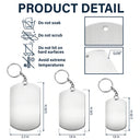 Custom Photo,Memorial,Family,Sad - Custom Photo Pencil Sketch Calendar Memorial The Moment Your Heart Stopped - Personalized Aluminum Keychain