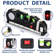 Gift For Men,Gift For Father,Gift For Boyfriend,Gift For Couples,Gift For Husband,Gift For Grandpa,Non-Eng,Icon,Adorable - 3D Metal Effect Daddy We Love You More Than We Can Measure - Personalized Laser Level Tool