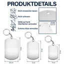 New Dad,Gift For Father,Gift For Men,Family,Love,German,Non-Eng,Happy,New baby - Eigenes Foto Zu Papa Jetzt Kannst Du Mich Auch Bei Dir Tragen - Personalisierter Aluminium-Schlüsselanhänger