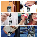 New Dad,Gift For Father,Gift For Men,Family,Love,German,Non-Eng,Happy,New baby - Eigenes Foto Zu Papa Jetzt Kannst Du Mich Auch Bei Dir Tragen - Personalisierter Aluminium-Schlüsselanhänger