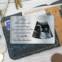 New Dad,New baby,Happy,Love,Gift For Father,Family,Non-Eng,German,Custom Photo - Eigenes Foto Zu Papa Jetzt Kannst Du Mich Auch Bei Dir Tragen - Personalisierte Aluminium-Brieftaschenkarte