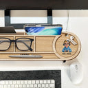 Gift For Men,Gift For Father,Gift For Mother,Gift For Women,Gift For Husband,Gaming,Dad's Hobby,Mom's Hobby,Gift For Couples,Non-Eng,Vector,Humorous - Dad By Day Gamer By Night - Personalized Desk Organizer
