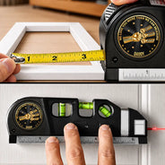 Gift For Men,Gift For Father,Gift For Boyfriend,Gift For Couples,Gift For Husband,Gift For Grandpa,Non-Eng,Icon,Adorable - 3D Metal Effect Daddy We Love You More Than We Can Measure - Personalized Laser Level Tool