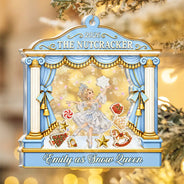 Christmas,Gift For Kids,Icon,Proud - Christmas Gift For Ballet Kids - Personalized Name & Character Nutcracker Ballet 3-Layered Acrylic Shaker Ornament