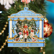 Christmas,Gift For Kids,Icon,Proud - Christmas Gift For Ballet Kids - Personalized Name & Character Nutcracker Ballet 3-Layered Acrylic Shaker Ornament