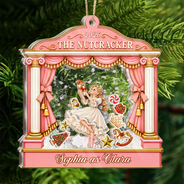 Christmas,Gift For Kids,Icon,Proud - Christmas Gift For Ballet Kids - Personalized Name & Character Nutcracker Ballet 3-Layered Acrylic Shaker Ornament
