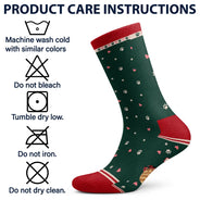 Christmas,Pet Lovers,Playful,Vector - Christmas Gift For Pet Lover - Personalized The Dog Is On My Lap Socks