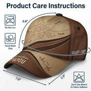 French,Gift For Grandpa,Top Market,Non-Eng,Proud,Icon - Le Meilleur Papa - Casquette Classique Personnalisée