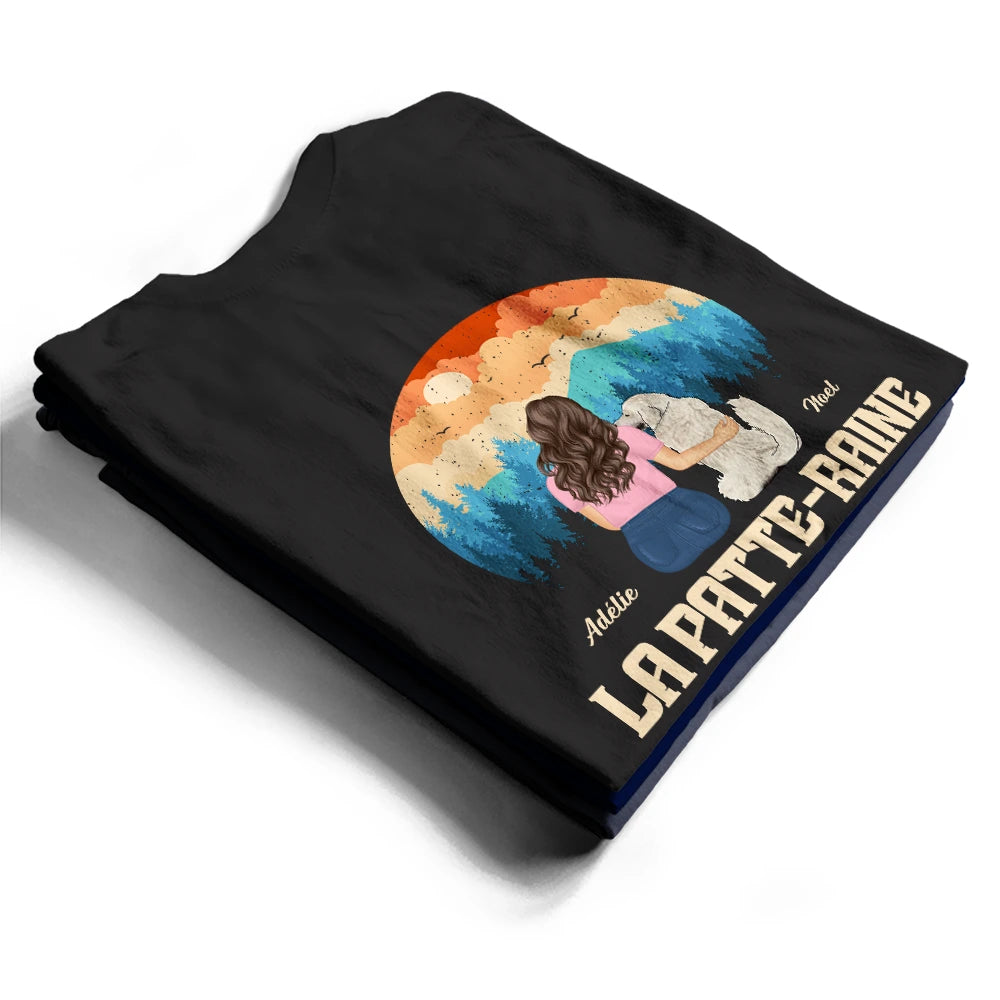 Dog Lovers,Dog Dad,Pet Lovers,Pet Dad,Funny,French,Non-Eng,Vector,Proud - Le Patte-Rain - T-Shirt Personnalisé