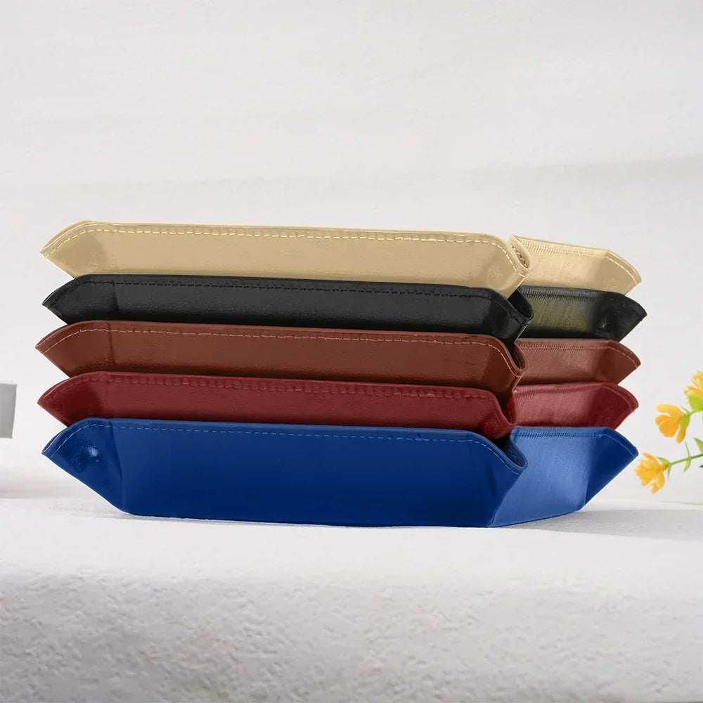 Gift For Father,Gift For Men,Gift For Husband,Happy,Gift For Yourself - World's Best Dad - Personalized Leather Valet Tray