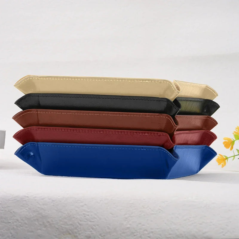 Gift For Father,Gift For Men,Gift For Husband,Happy,Gift For Yourself - World's Best Dad - Personalized Leather Valet Tray