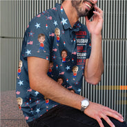 Independence Day,Gift For Father,Dad - Children,Happy,Humorous - Legend Husband Daddy Since Patriotic - Personalized Polo Shirt