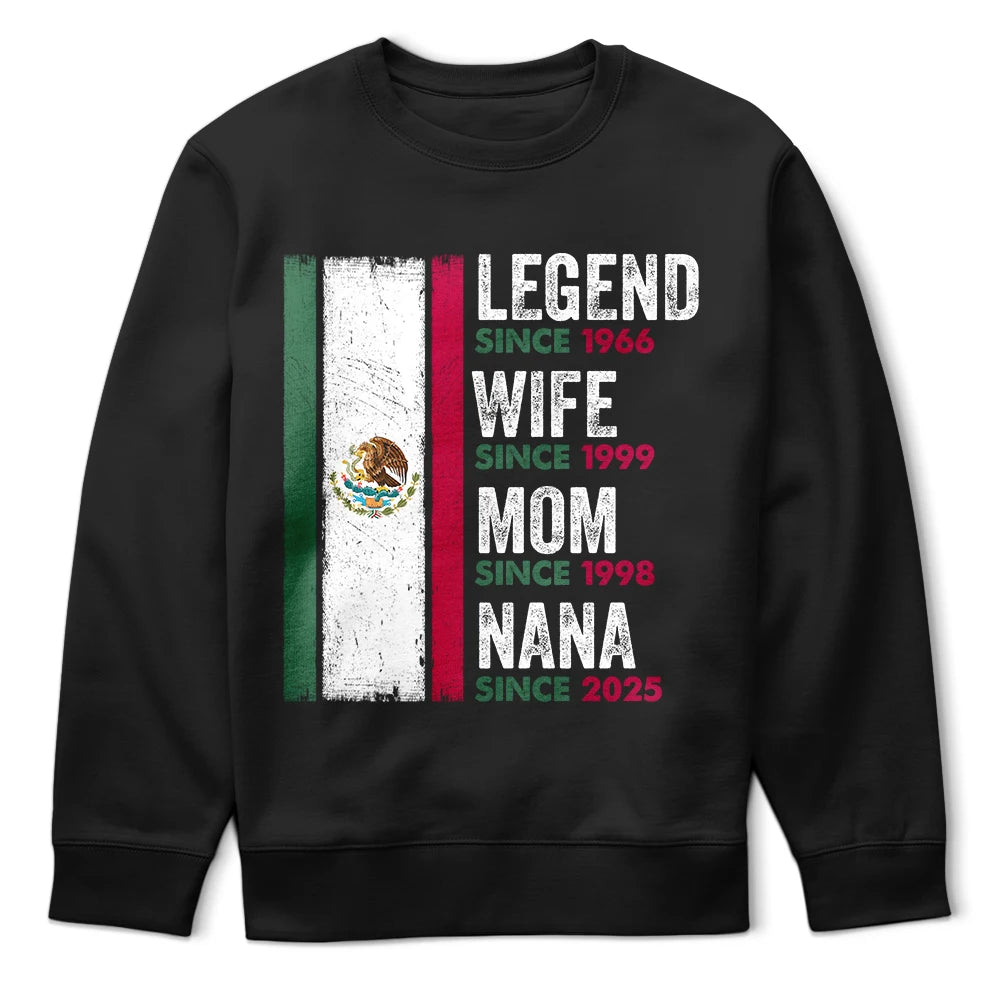 Gift For Father,Gift For Grandpa,Happy,Hispanic - Legend Husband Papa Abuelo Mexican Father Grandfather - Personalized T Shirt