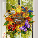 Gift For Wife,Gift For Yourself,Gift For Women,Parents,Gift For Mother,Gift For Grandma,Gift For Grandparents,French,Non-Eng,Icon,Proud - Les Petites Bêtes De Mamie Maman - Attrape-Soleil À Suspendre Personnalisé