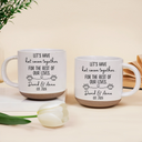 Top Market,Anniversary,Romantic,Gift For Couples,Icon - Lets Have Coffee Together For The Rest Of Our Lives Couple - Personalized Pottery Mug