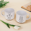 Top Market,Anniversary,Romantic,Gift For Couples,Icon - Lets Have Coffee Together For The Rest Of Our Lives Couple - Personalized Pottery Mug