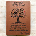 Family, Gift For Women, Gift For Men, Memorial, Sad, Top Market - Letters To Loved One - Personalized Leather Journal