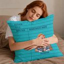 Christmas,Cozy,Reading,Gift For Yourself,Vector - Library Card Reading Book Lovers - Personalized Pillow