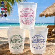 Playful, Beach, Family, Summer, Custom Text - Life Is Better At The Beach Family Trip - Personalized Frosted Cups