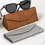 Gift For Men,Gift For Father,Gift For Grandpa,Gift For Husband,Pet Lovers,Dog Lovers,Dog Mom,Dog Dad,Non-Eng,Icon,Playful - Life Is Better With Dogs For Dog Father Mother - Personalized Leather Glasses Case