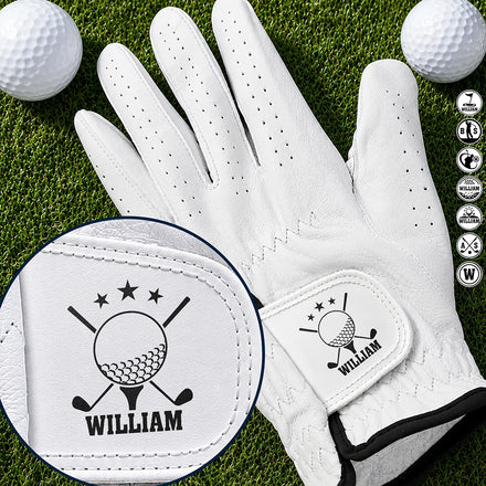 Life Is Full Of Choices Golf Monogram - Personalized Golf Glove