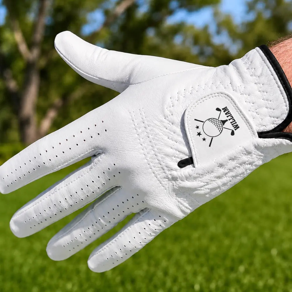 Golf,Gift For Yourself,Playful,Custom Text - Life Is Full Of Choices Golf Monogram - Personalized Golf Glove